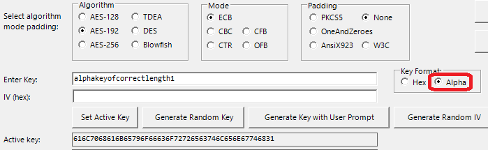alpha key