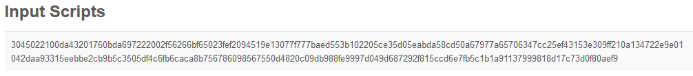 input scripts