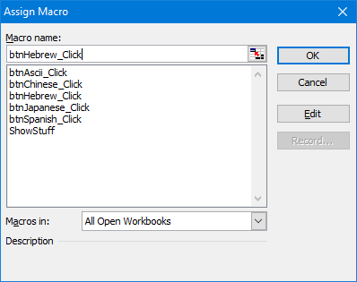 Assign Macro